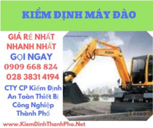 hình ảnh kiểm định máy đào