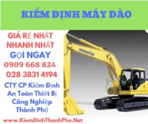 hình ảnh kiểm định máy đào