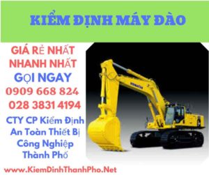 hình ảnh kiểm định máy đào