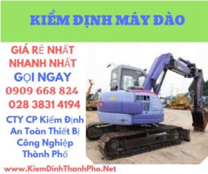 hình ảnh kiểm định máy đào