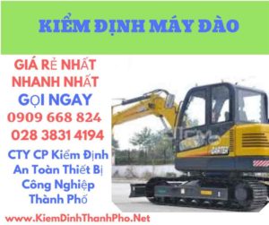 hình ảnh kiểm định máy đào