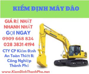 hình ảnh kiểm định máy đào