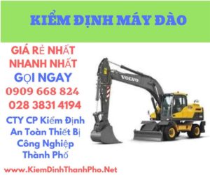 hình ảnh kiểm định máy đào