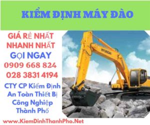 hình ảnh kiểm định máy đào