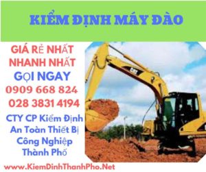 hình ảnh kiểm định máy đào