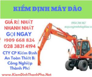 hình ảnh kiểm định máy đào