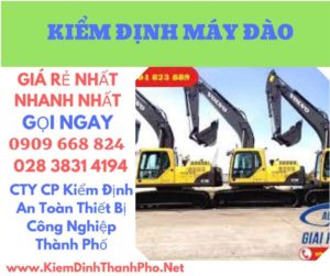 hình ảnh kiểm định máy đào