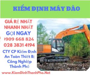 hình ảnh kiểm định máy đào