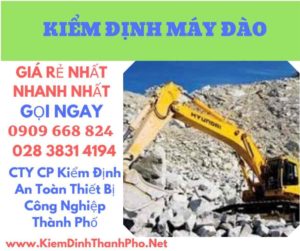 hình ảnh kiểm định máy đào