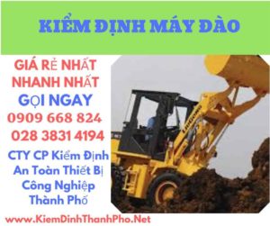 hình ảnh kiểm định máy đào