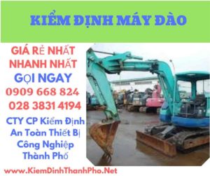 hình ảnh kiểm định máy đào