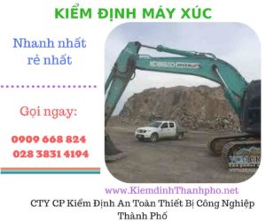 hình ảnh kiểm định máy xúc