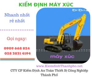 hình ảnh kiểm định máy xúc