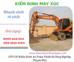 hình ảnh kiểm định máy xúc