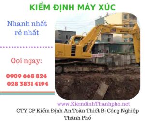 hình ảnh kiểm định máy xúc