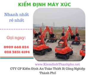 hình ảnh kiểm định máy xúc