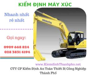 hình ảnh kiểm định máy xúc