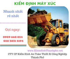 hình ảnh kiểm định máy xúc