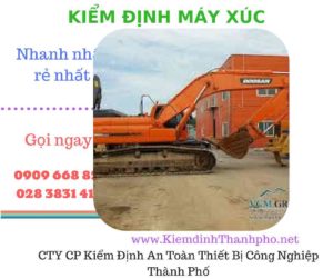 hình ảnh kiểm định máy xúc