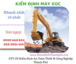 hình ảnh kiểm định máy xúc