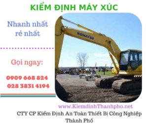 hình ảnh kiểm định máy xúc