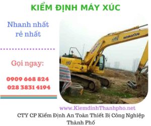 hình ảnh kiểm định máy xúc