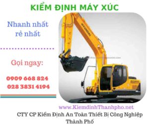 hình ảnh kiểm định máy xúc