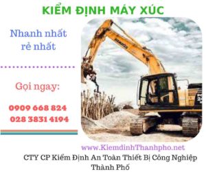 hình ảnh kiểm định máy xúc