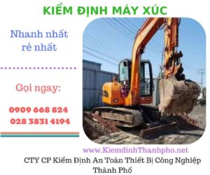 hình ảnh kiểm định máy xúc