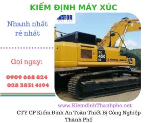 hình ảnh kiểm định máy xúc