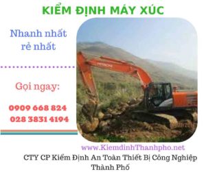 hình ảnh kiểm định máy xúc