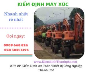 hình ảnh kiểm định máy xúc