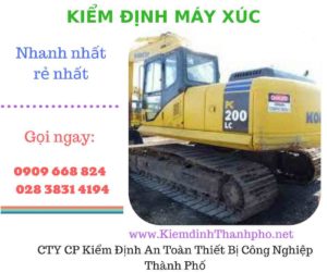 hình ảnh kiểm định máy xúc