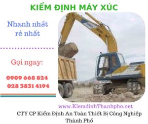 hình ảnh kiểm định máy xúc