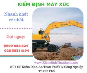 hình ảnh kiểm định máy xúc