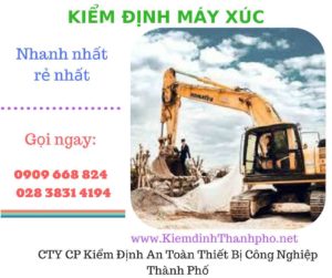 hình ảnh kiểm định máy xúc