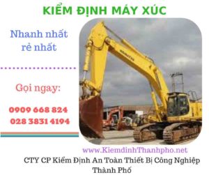 hình ảnh kiểm định máy xúc