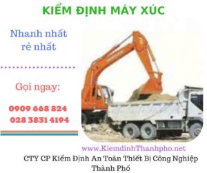 hình ảnh kiểm định máy xúc