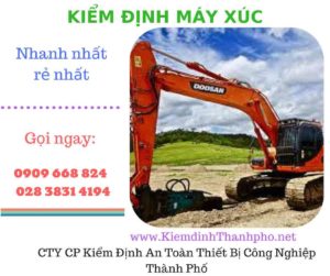 hình ảnh kiểm định máy xúc