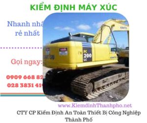 hình ảnh kiểm định máy xúc