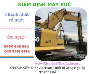 hình ảnh kiểm định máy xúc