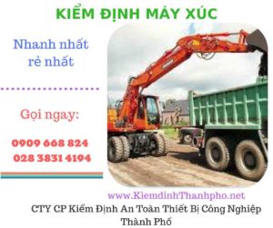 hình ảnh kiểm định máy xúc