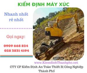 hình ảnh kiểm định máy xúc