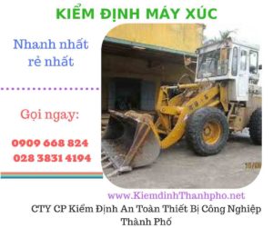 hình ảnh kiểm định máy xúc