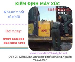 hình ảnh kiểm định máy xúc