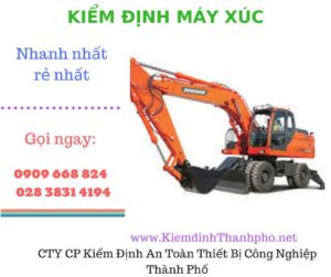 hình ảnh kiểm định máy xúc