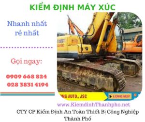 hình ảnh kiểm định máy xúc