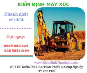 hình ảnh kiểm định máy xúc