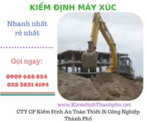 hình ảnh kiểm định máy xúc