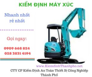 hình ảnh kiểm định máy xúc